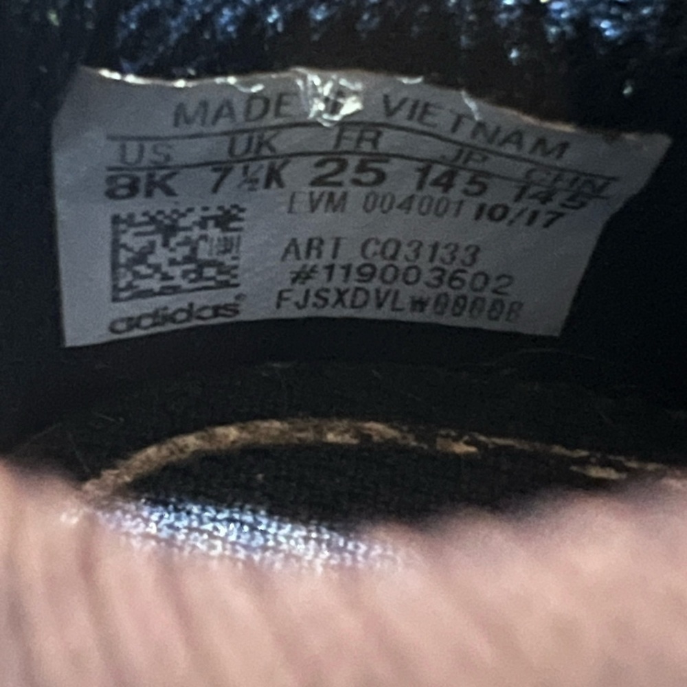 Adidas Kids Blue and White No Tie Sneakers 8K - Picture 7 of 7